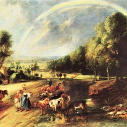 Landscape with Rainbow